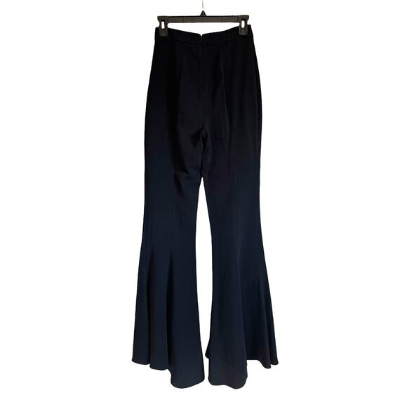CUSHNIE ET OCHS FLARED RUFFLE SALSA PANTS - Picture 6 of 8